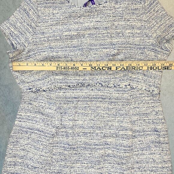 Seraphine Maternity Dress Women's Size 14 Blue Short Sleeve Knee Length Shift - Picture 13 of 16